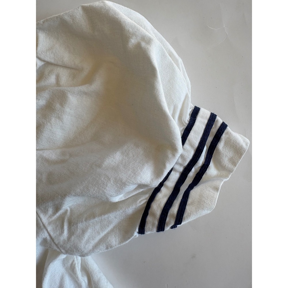Vintage Bonnie Jean Girls‎ Sailor Dress White Cotton Nautical Anchor 6X USA - Picture 8 of 10